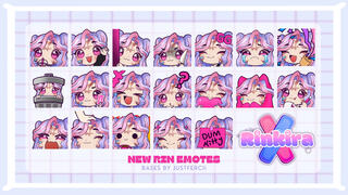 New Rin emotes by me on JustFercii bases